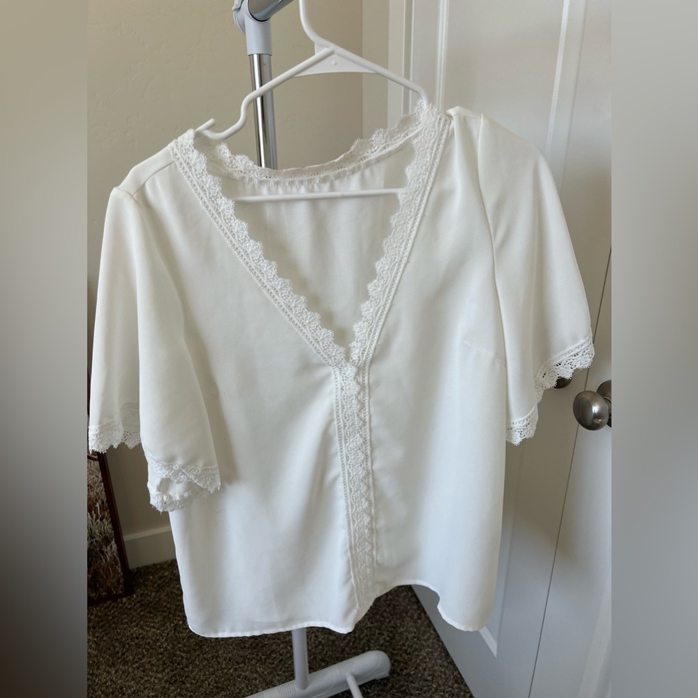 White Lace Blouse